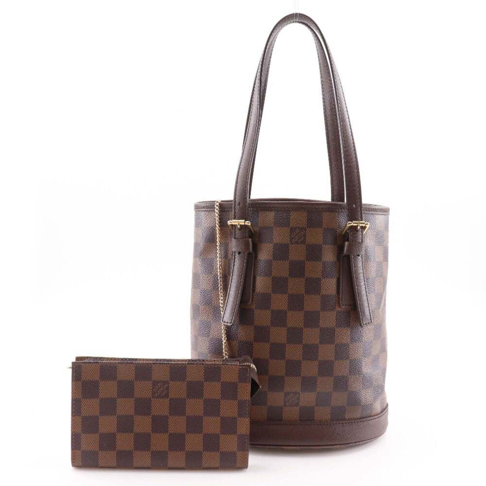 LOUIS VUITTON Brown Damier Canvas Tote Bag